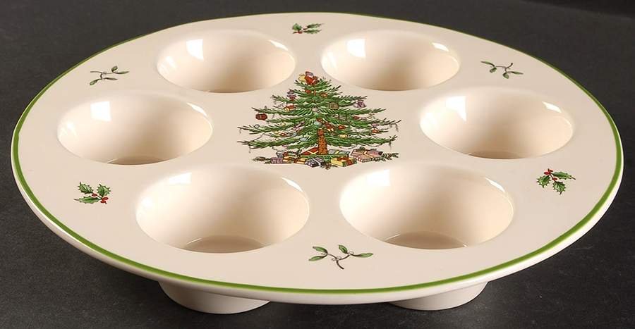 Christmas Tree Cupcake/Muffin Tray (Holds 6) by Spode-1
