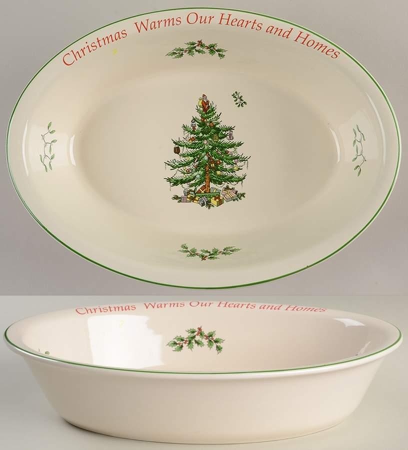 Christmas Tree Sentiment Bowl by Spode-1