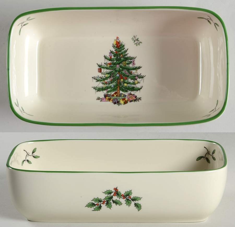 Christmas Tree Cranberry Bowl by Spode-1