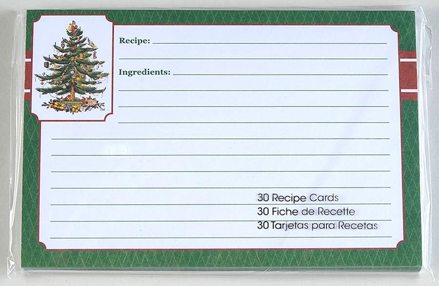 Christmas Tree (Set of 30) Paper Recipe Cards by Spode-1