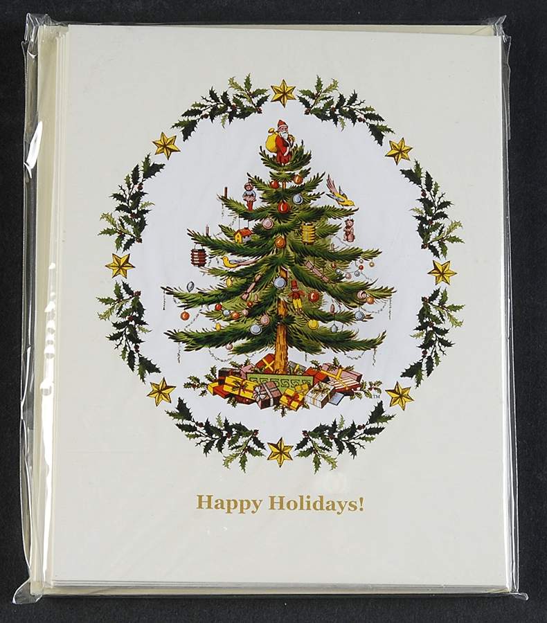 Christmas Tree (8 Pack) Greeting Cards & Envelopes by Spode-1