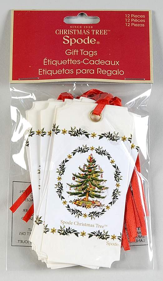 Christmas Tree (Set of 12) Paper Gift Tags by Spode-1