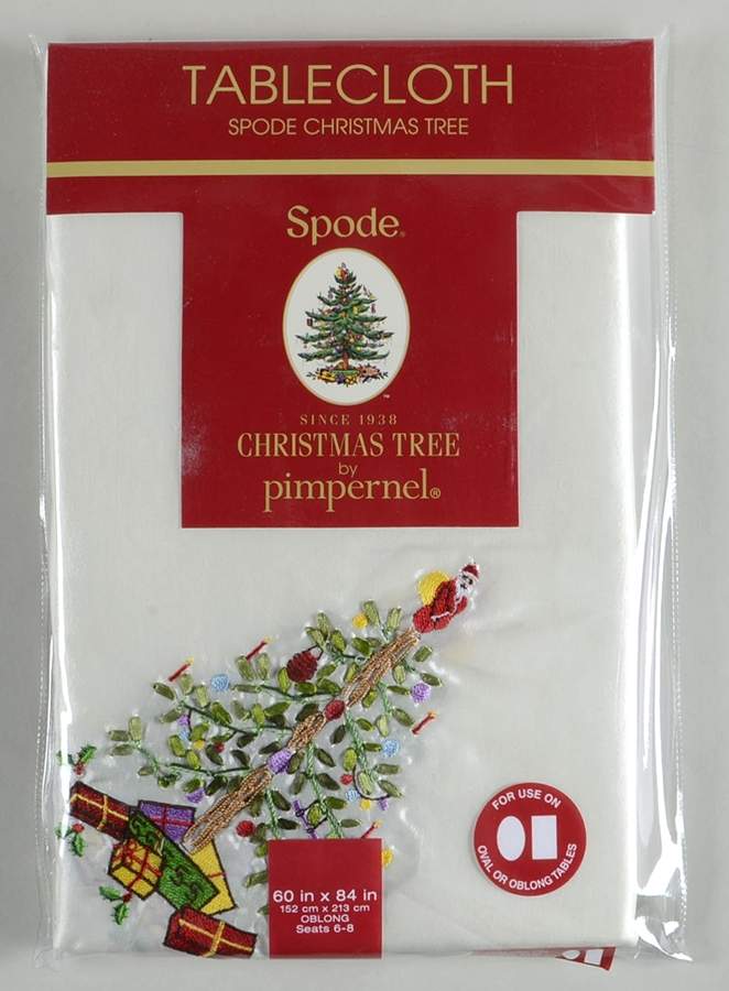Christmas Tree 60" x 84" Rectangular Tablecloth by Spode-1