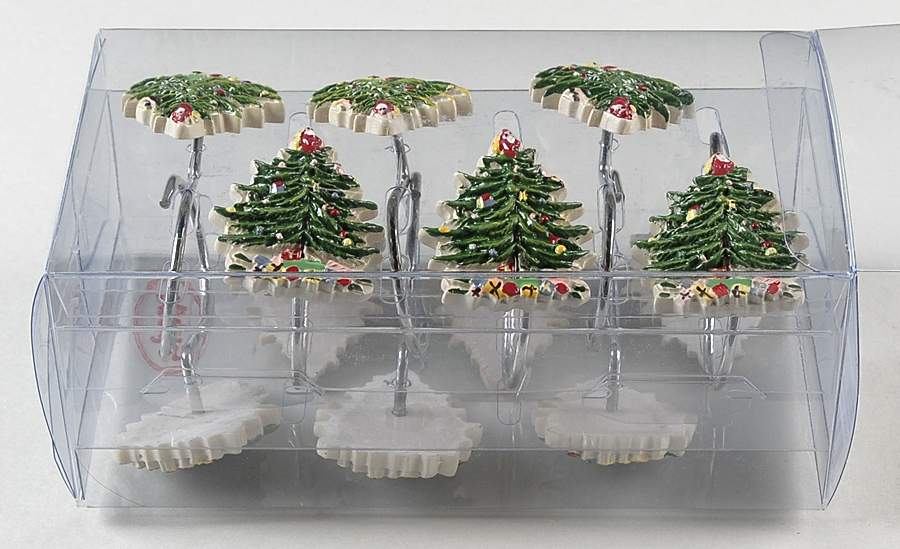 Christmas Tree (Set of 12) Shower Curtain Hooks by Spode-1