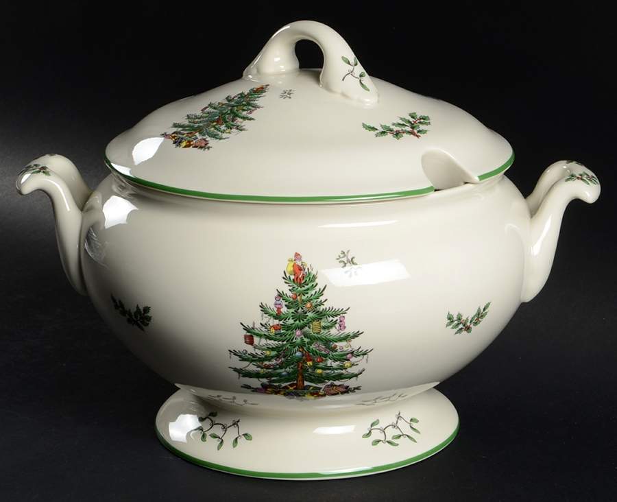 Christmas Tree 75th Anniversary Tureen & Lid by Spode-1