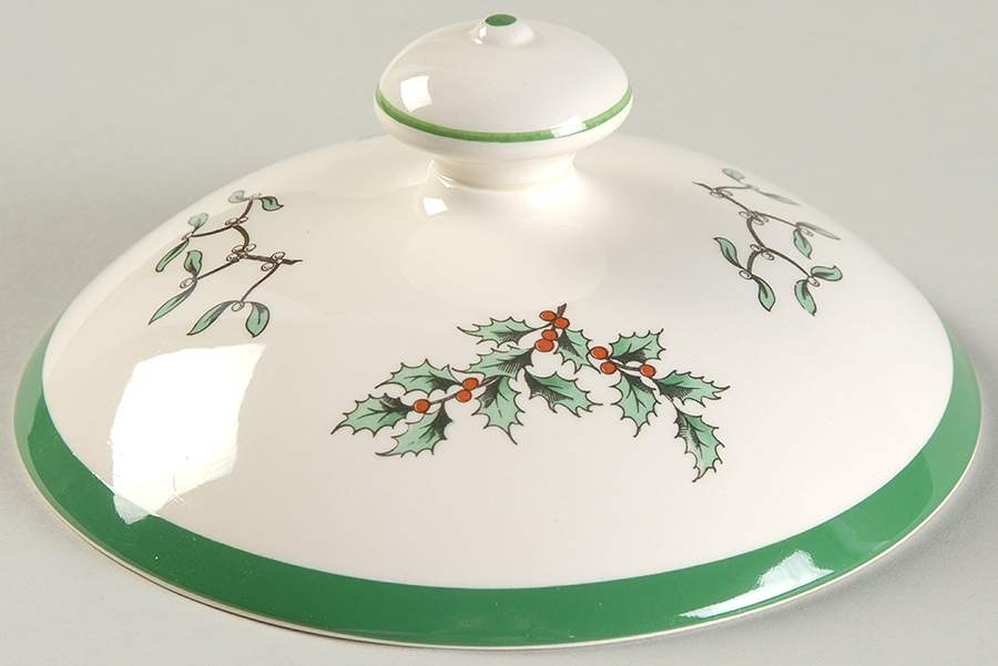 Christmas Tree Lid for Cookie Jar by Spode-1