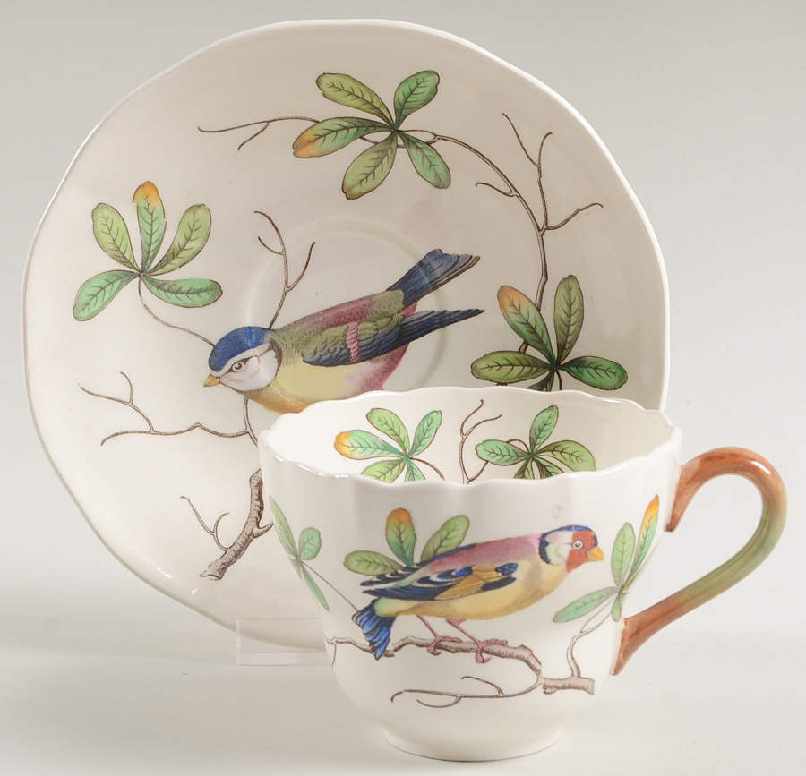 Christopher Wren Footed Cup & Saucer Set by Spode-1