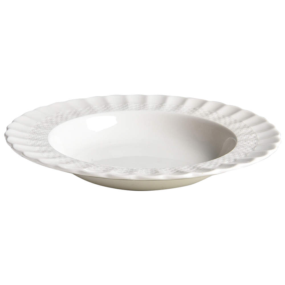 Chelsea Wicker Rim Soup Bowl by Spode-1