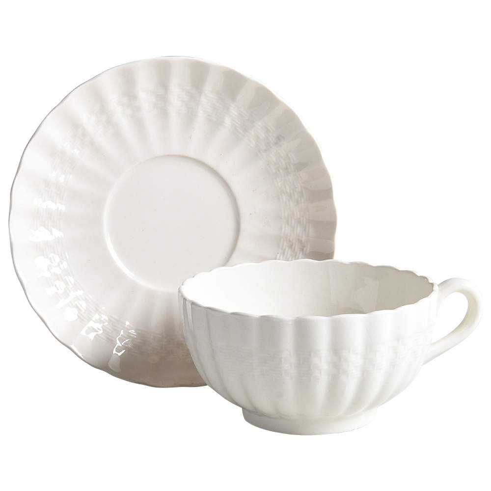 Chelsea Wicker Footed Cup & Saucer Set by Spode-1