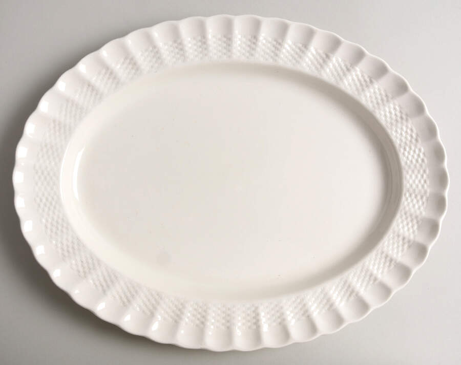 Chelsea Wicker 14" Oval Serving Platter by Spode-1