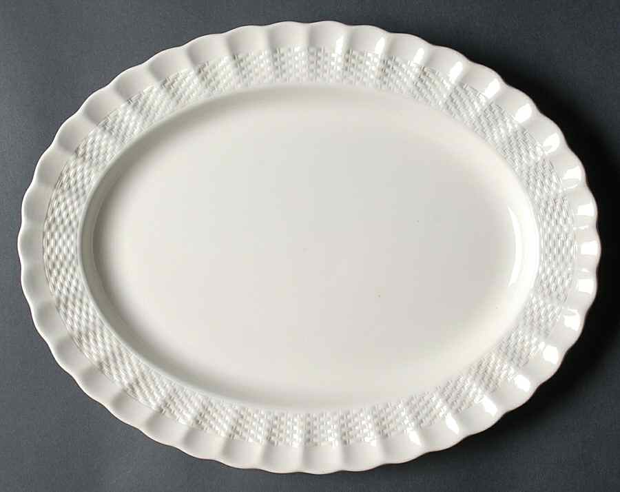 Chelsea Wicker 13" Oval Serving Platter by Spode-1