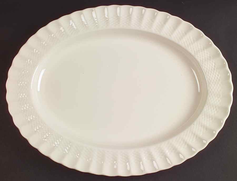 Chelsea Wicker 16" Oval Serving Platter by Spode-1