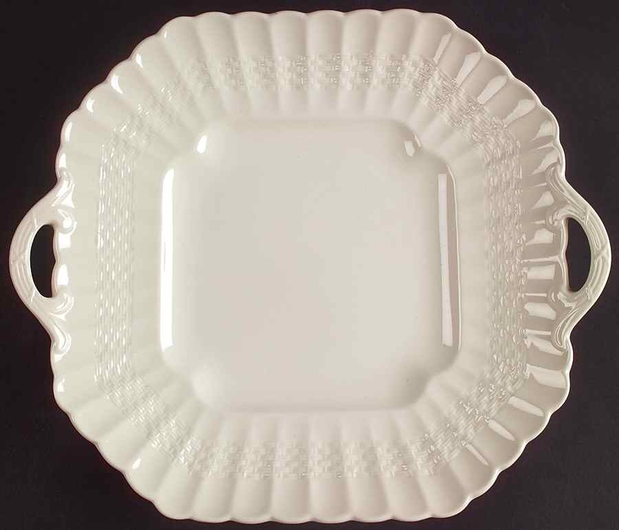 Chelsea Wicker Square Handled Cake Plate by Spode-1