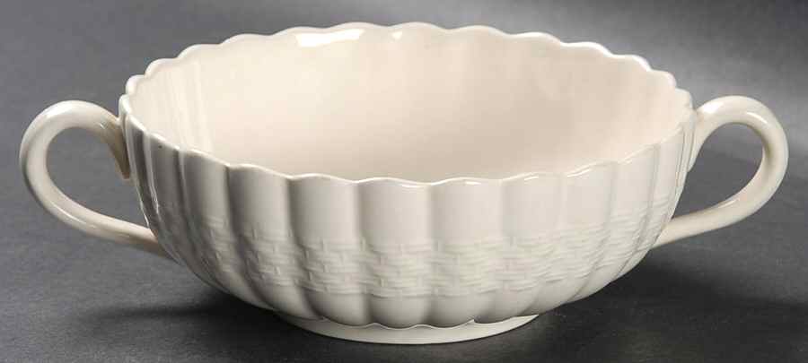 Chelsea Wicker Flat Cream Soup Bowl by Spode-1