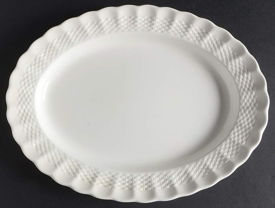 Chelsea Wicker 10" Oval Serving Platter by Spode-1