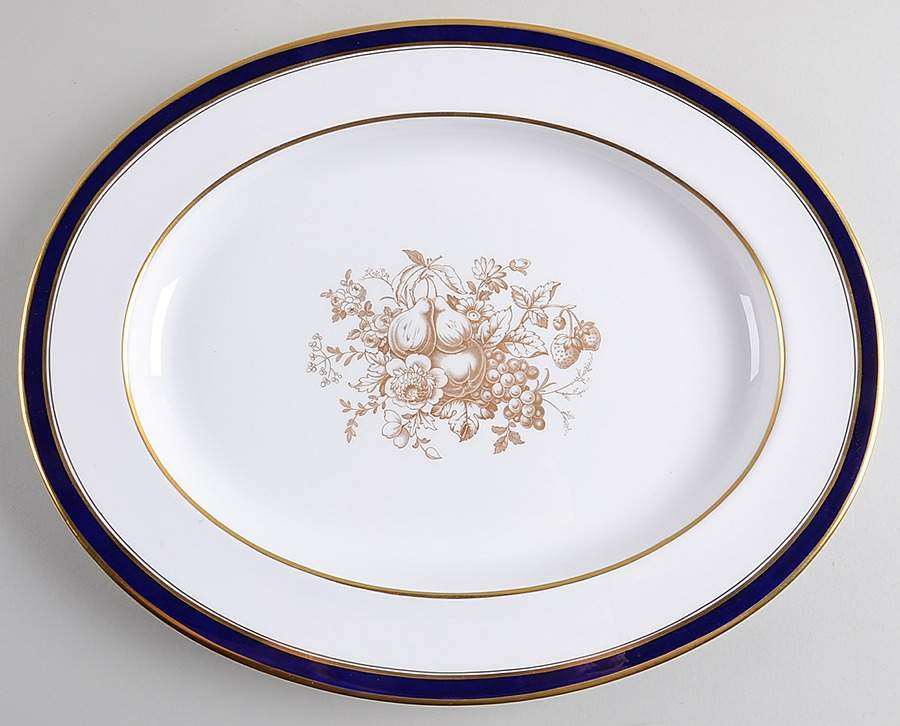 Claridge 15" Oval Serving Platter by Spode-1