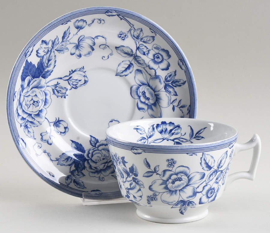Clifton Oversized Cup & Saucer Set by Spode-1