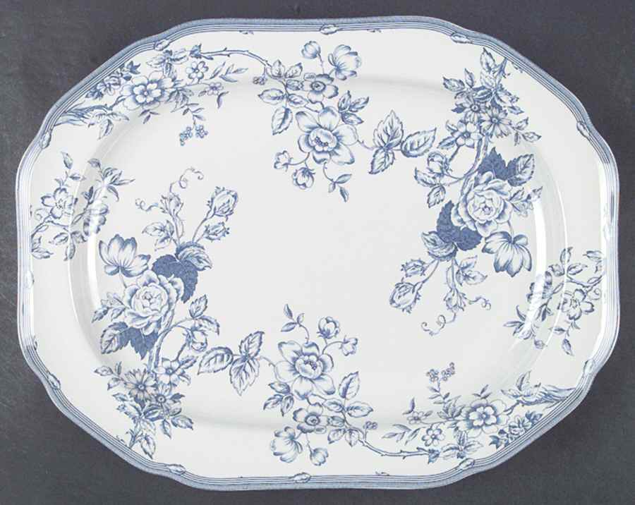 Clifton 14" Oval Serving Platter by Spode-1