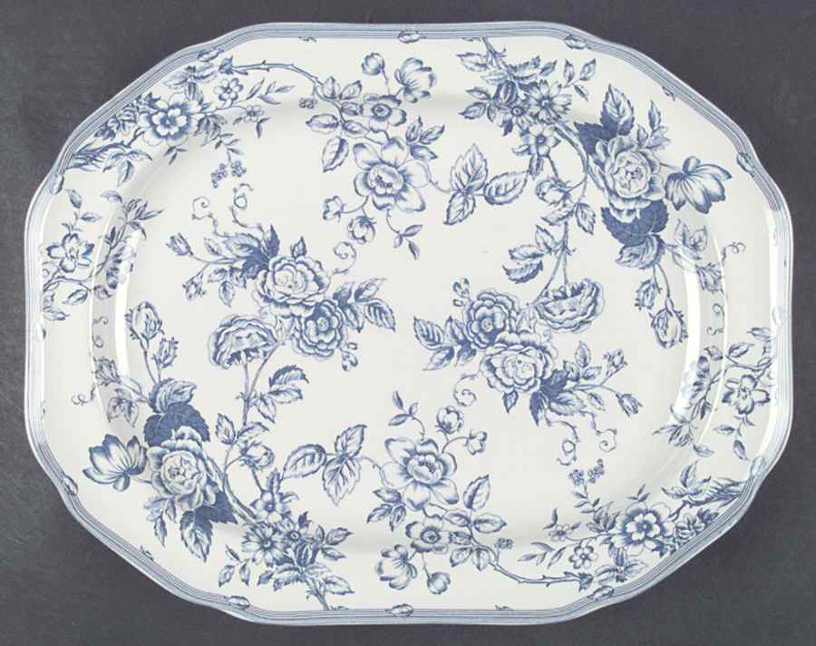 Clifton 14" Oval Serving Platter by Spode-1