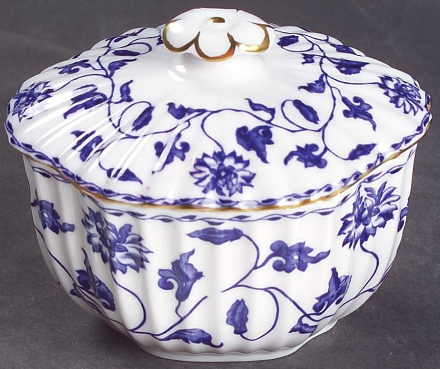 Colonel Blue Mini Sugar Bowl & Lid by Spode-1