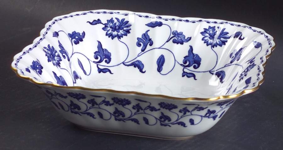 Colonel Blue 9" Square Vegetable Bowl by Spode-1