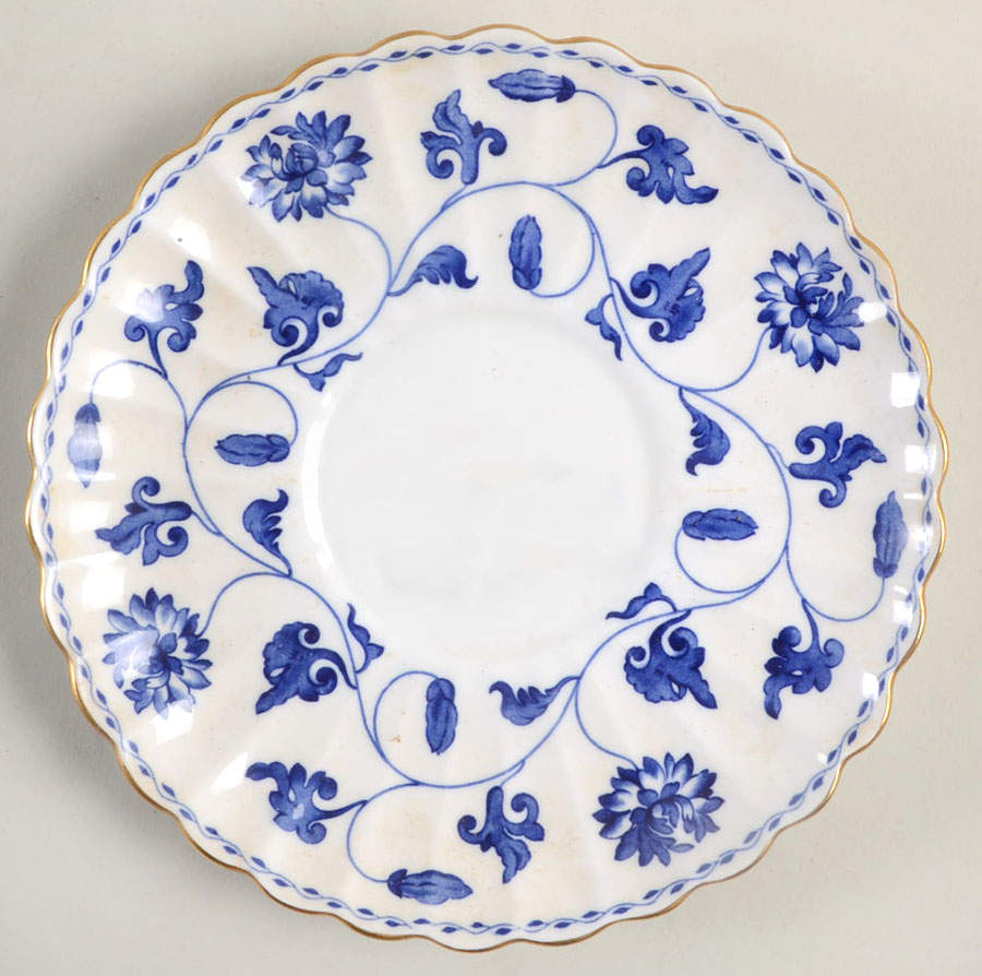 Colonel Blue Saucer for Cream Soup Bowl by Spode-1