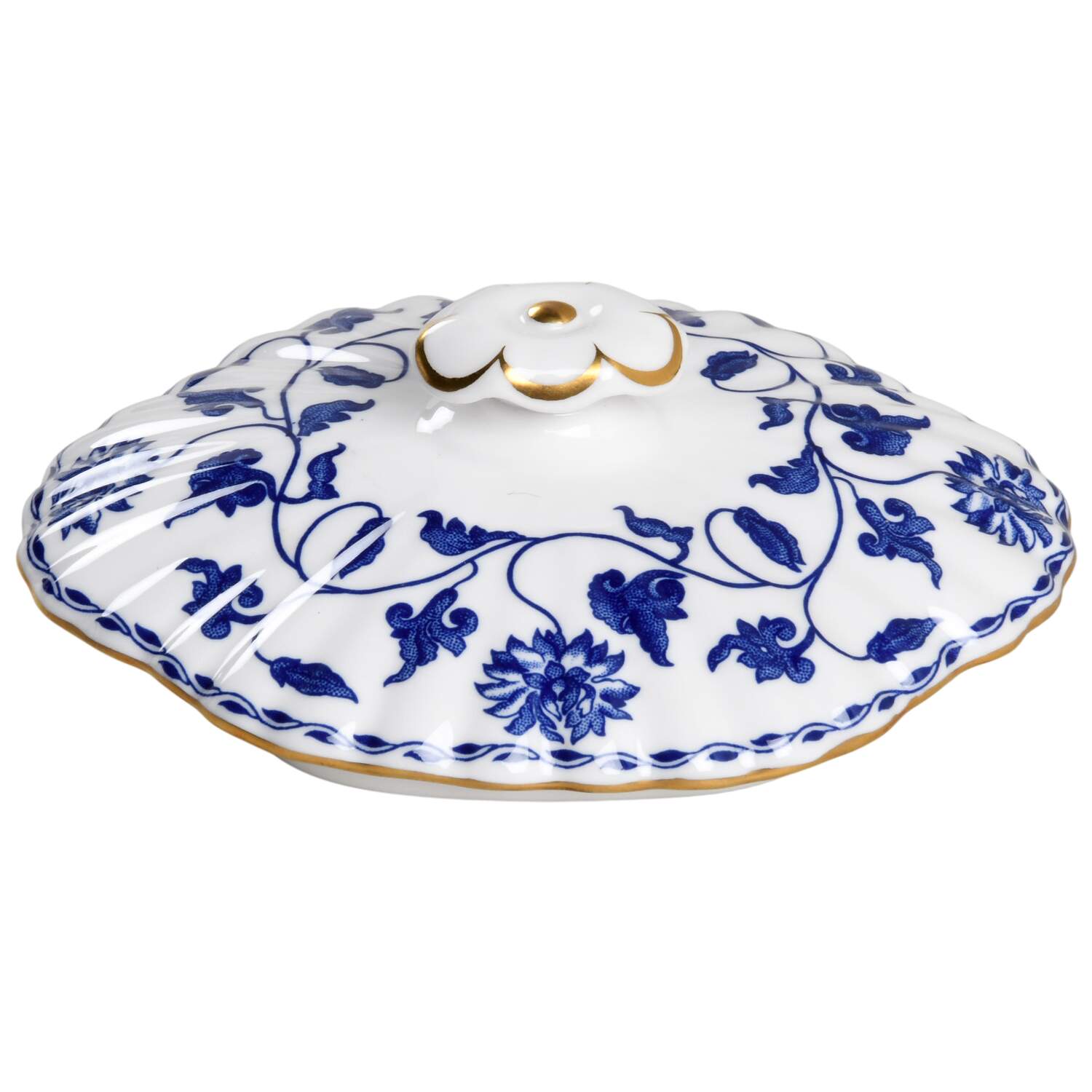 Colonel Blue Lid for Sugar Bowl by Spode-1