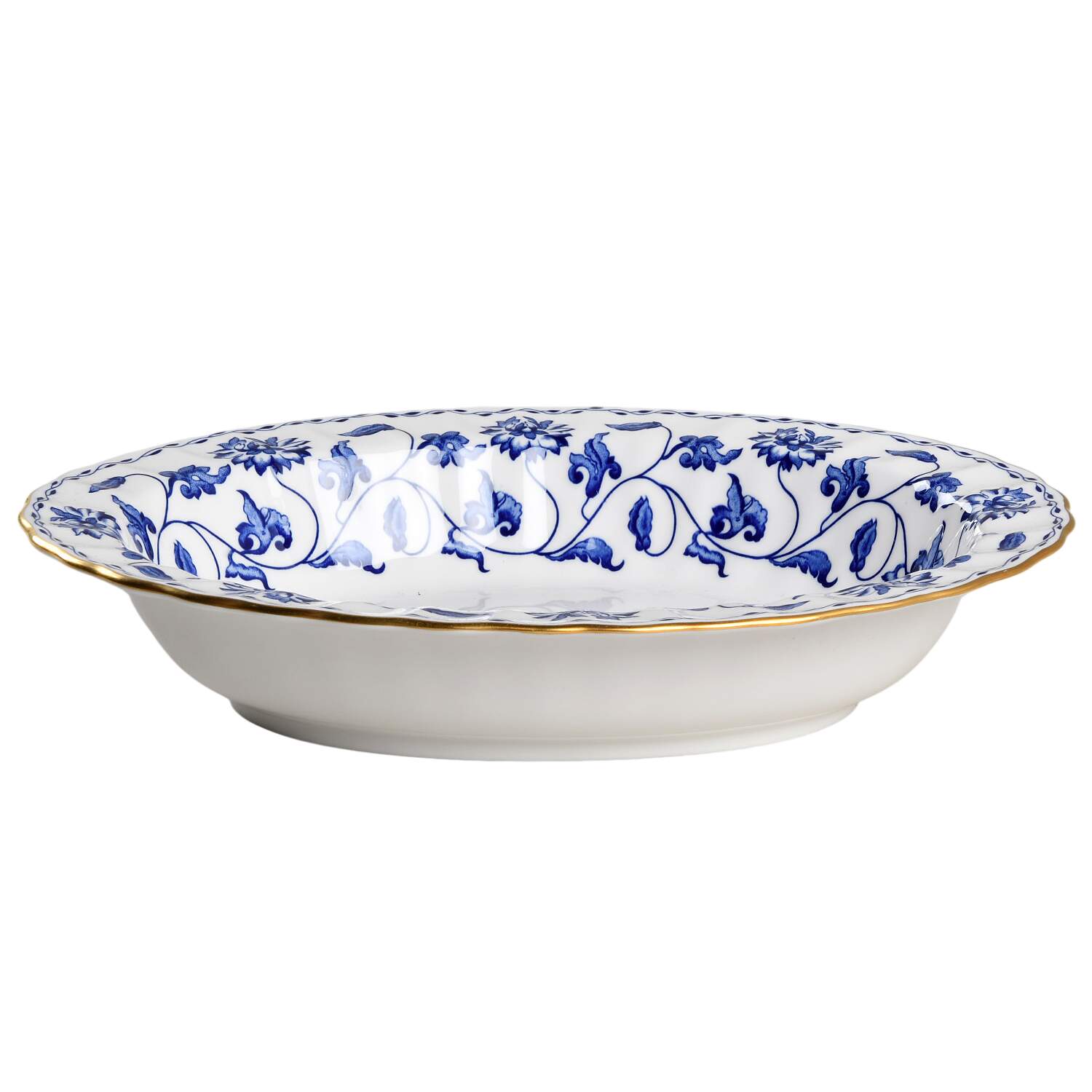 Colonel Blue 9" Oval Vegetable Bowl by Spode-1