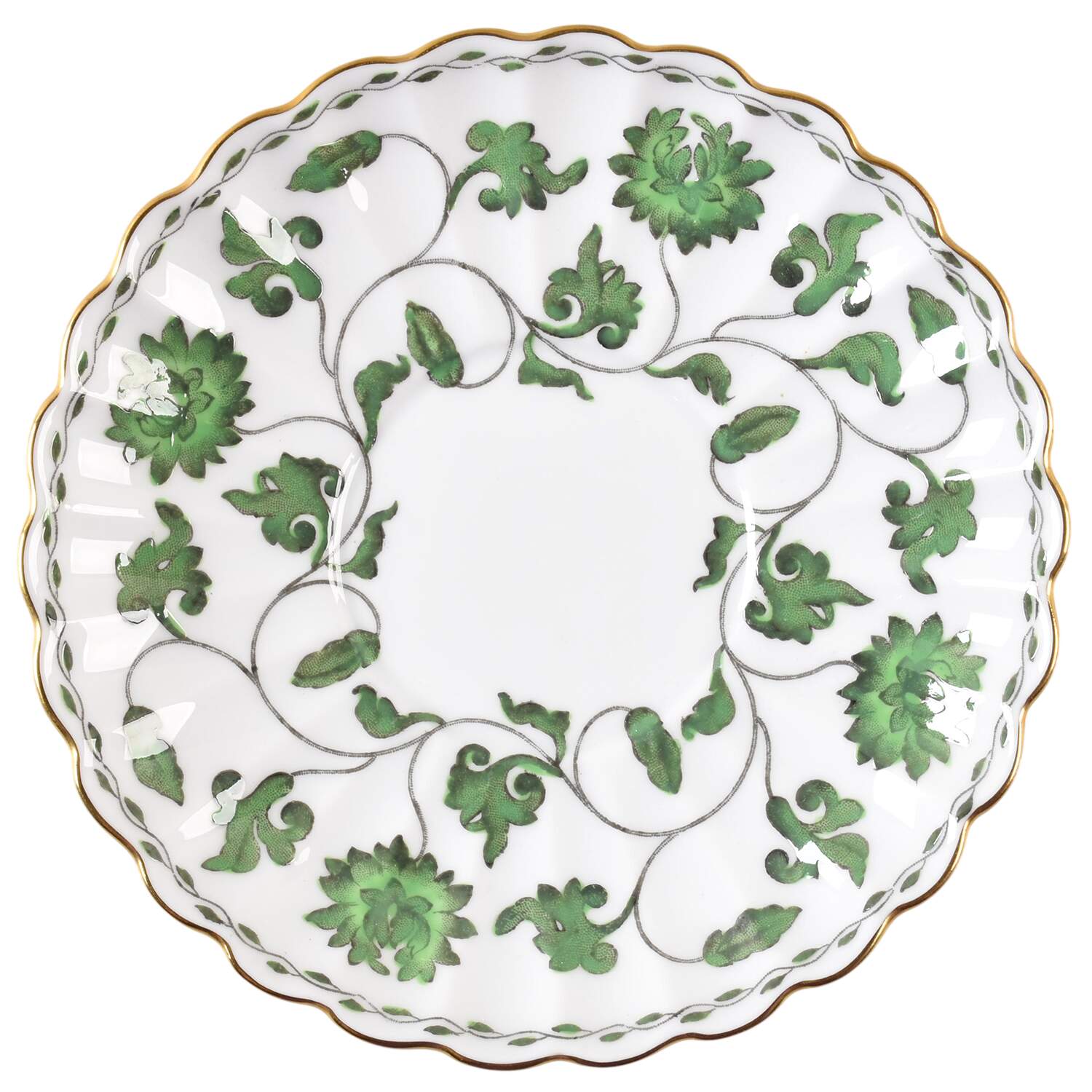 Colonel Dark Green Saucer by Spode-1