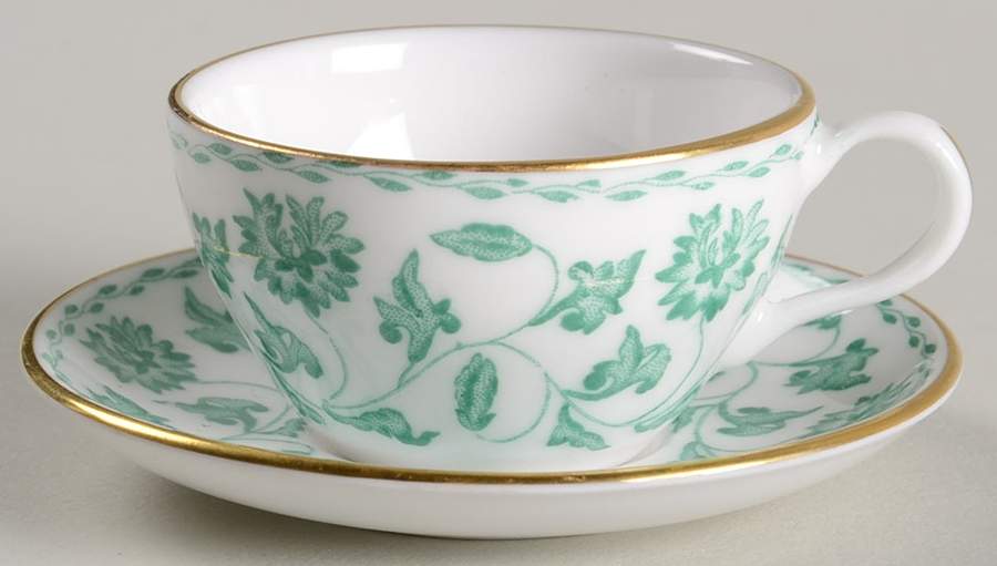 Colonel Dark Green Miniature Cup and Saucer Set by Spode-1