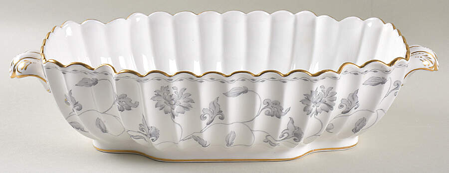 Colonel Gray (Gold Trim) Oval Vegetable No Lid by Spode-1