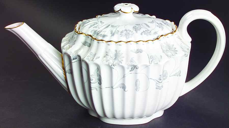 Colonel Gray (Gold Trim) Teapot & Lid by Spode-1