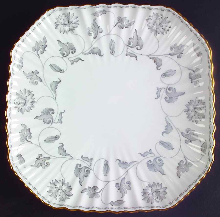 Colonel Gray (Gold Trim) Square Salad Plate by Spode-1