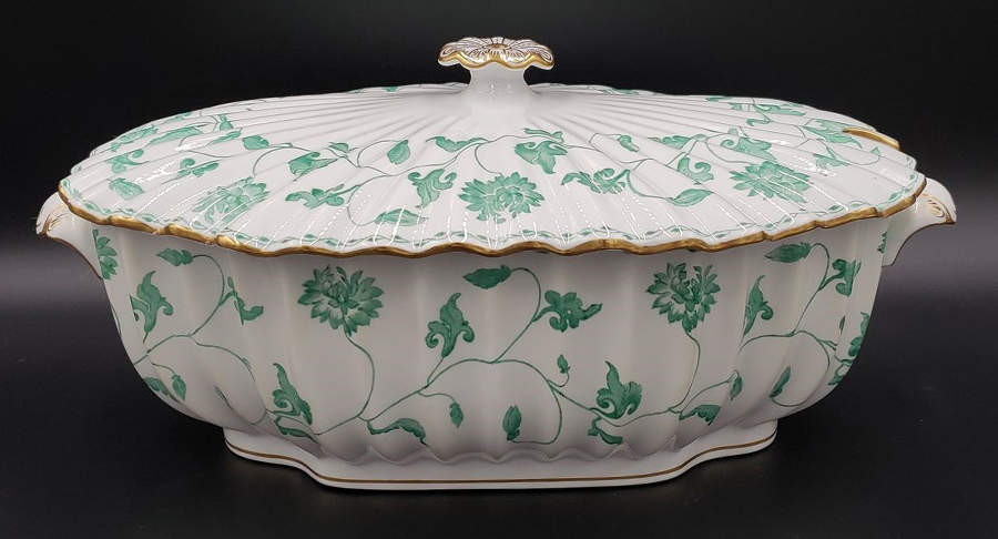 Colonel Jade Oval Tureen & Lid by Spode-1