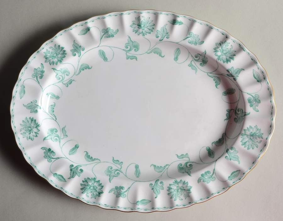Colonel Jade 12" Oval Serving Platter by Spode-1