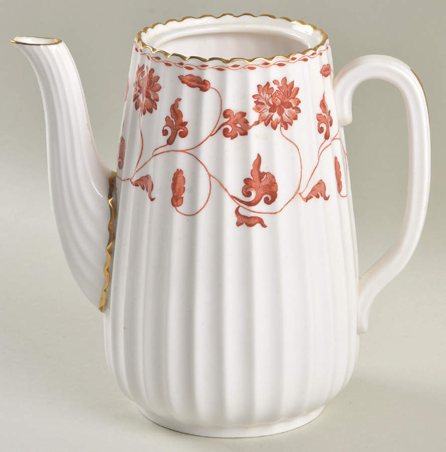 Colonel Red Coffee Pot No Lid by Spode-1