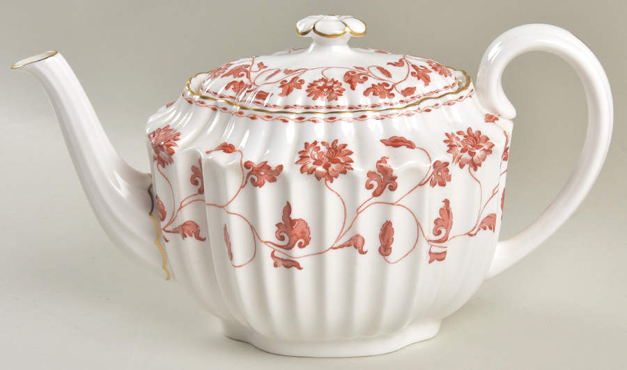 Colonel Red Teapot & Lid by Spode-1