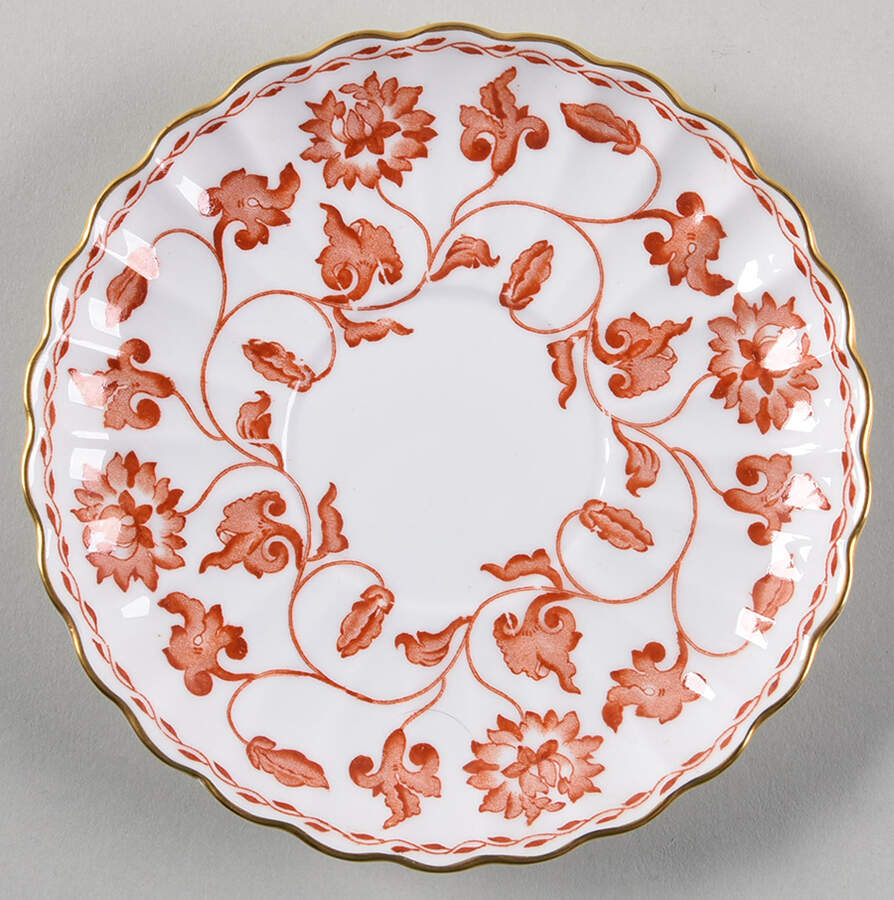 Colonel Red Saucer by Spode-1