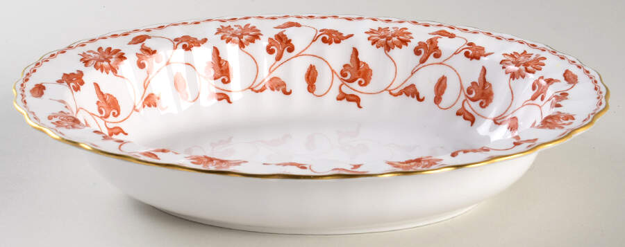 Colonel Red 9" Oval Vegetable Bowl by Spode-1