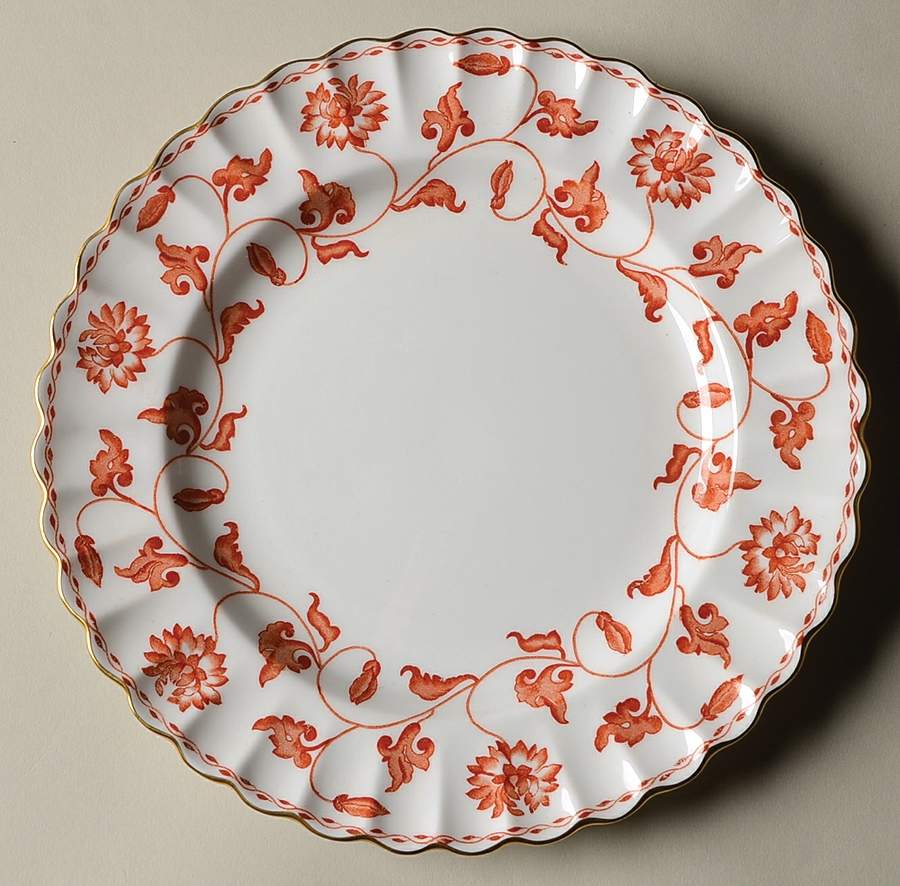Colonel Red Salad Plate by Spode-1