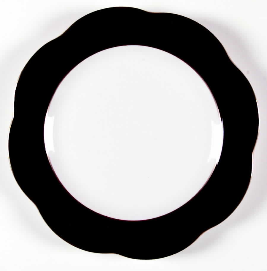 Compliments Black Luncheon Plate by Spode-1