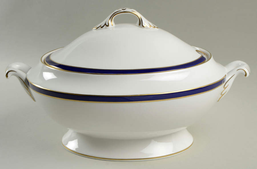 Consul Cobalt Oval Tureen & Lid by Spode-1