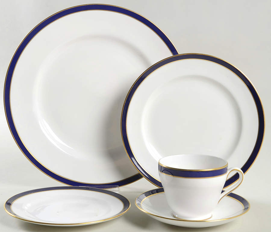 Consul Cobalt 5 Piece Place Setting by Spode-1