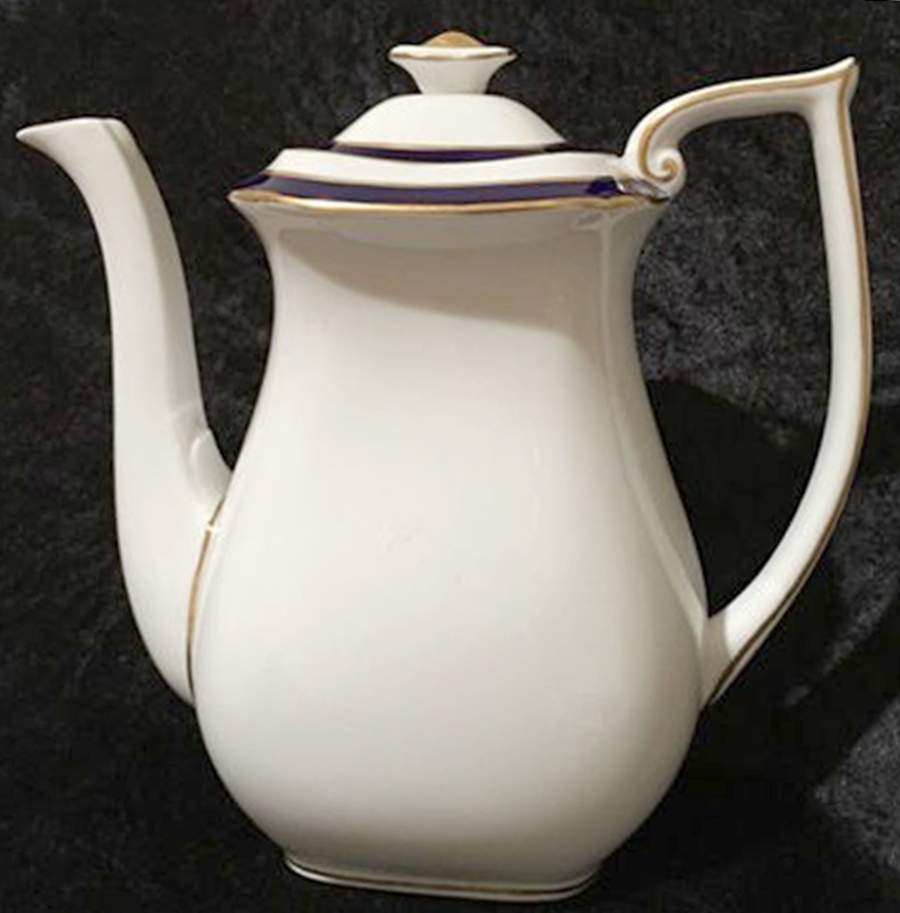 Consul Cobalt Coffee Pot & Lid by Spode-1