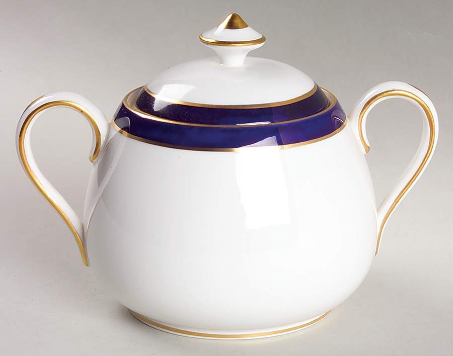 Consul Cobalt Sugar Bowl & Lid by Spode-1