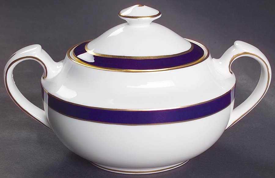 Consul Cobalt Sugar Bowl & Lid by Spode-1
