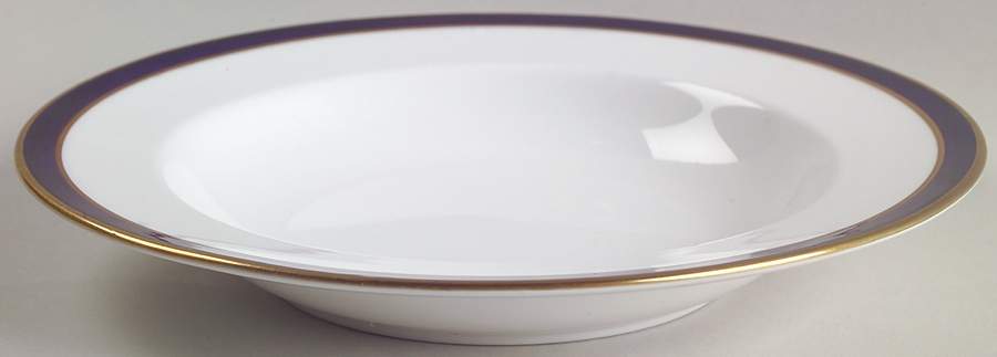 Consul Cobalt Rim Soup Bowl by Spode-1