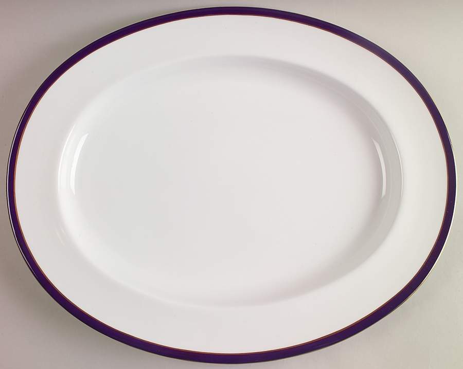 Consul Cobalt 16" Oval Serving Platter by Spode-1