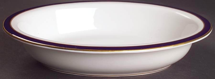 Consul Cobalt 9" Oval Vegetable Bowl by Spode-1
