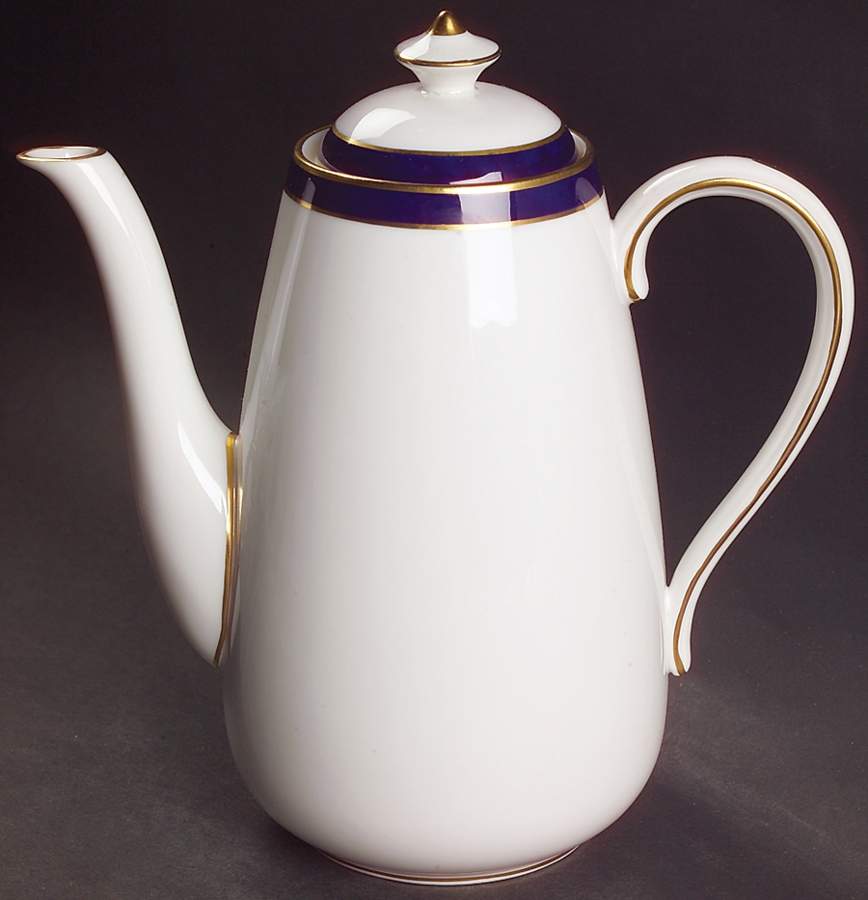 Consul Cobalt Small Coffee Pot & Lid by Spode-1